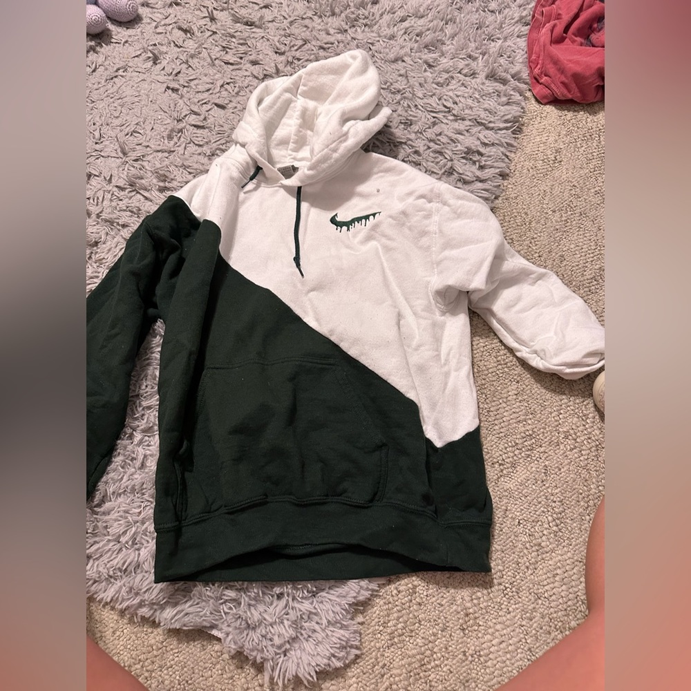 split nike hoodie